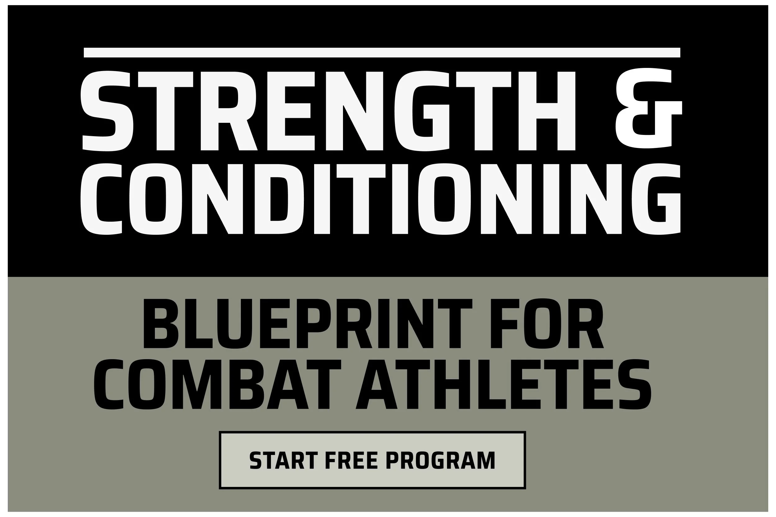 STRENGTH &amp; CONDITIONING: Blueprint for Combat Athletes