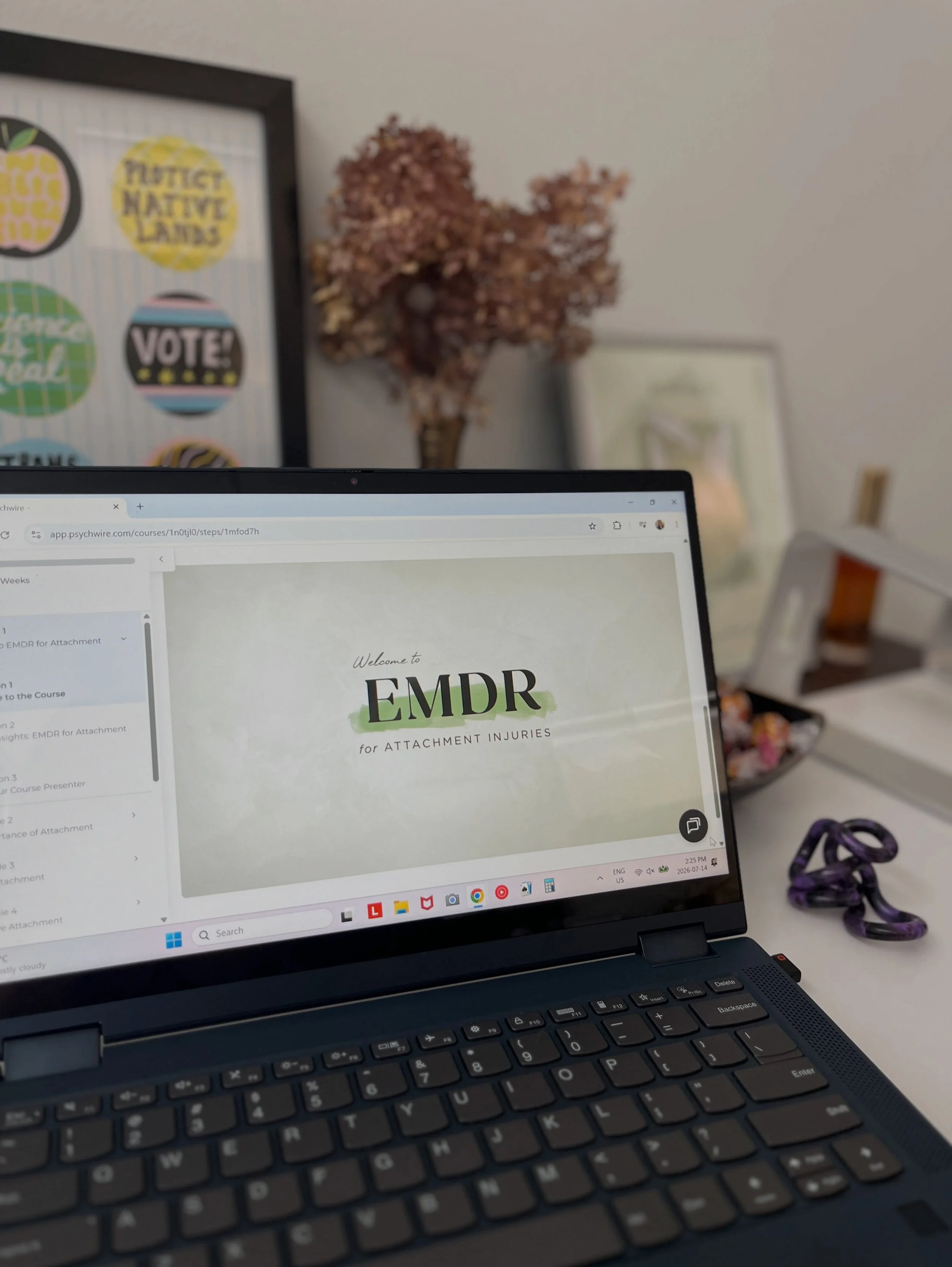It&rsquo;s continuing education time again! Today is the first day of the newest course I&rsquo;m taking, which is EMDR for Attachment Injuries by @psychwire__. I&rsquo;ve been offering EMDR therapy for the past couple of years now, and as someone wh