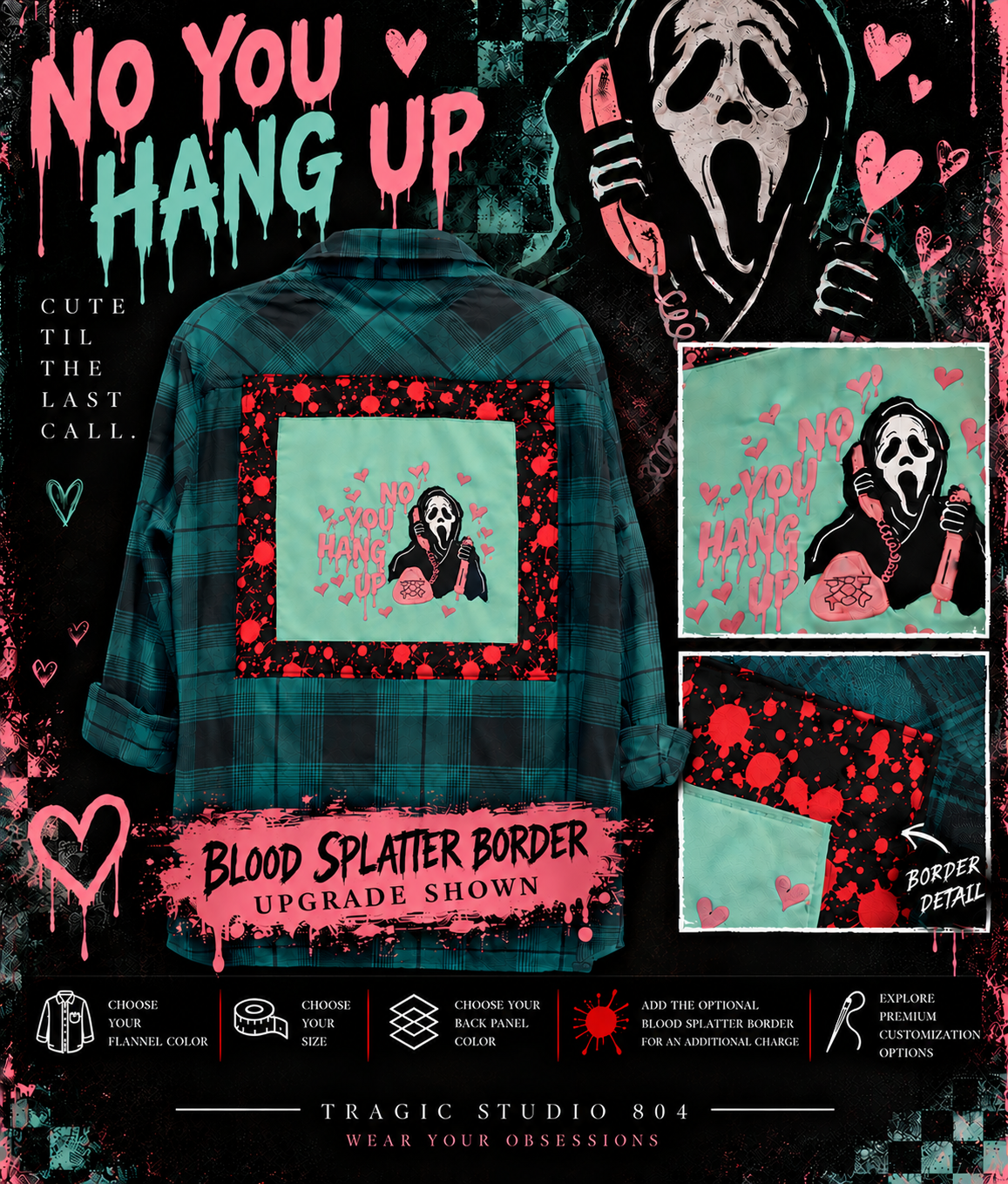 ☎️ NO, YOU HANG UP! - Sinister Terror Flannel