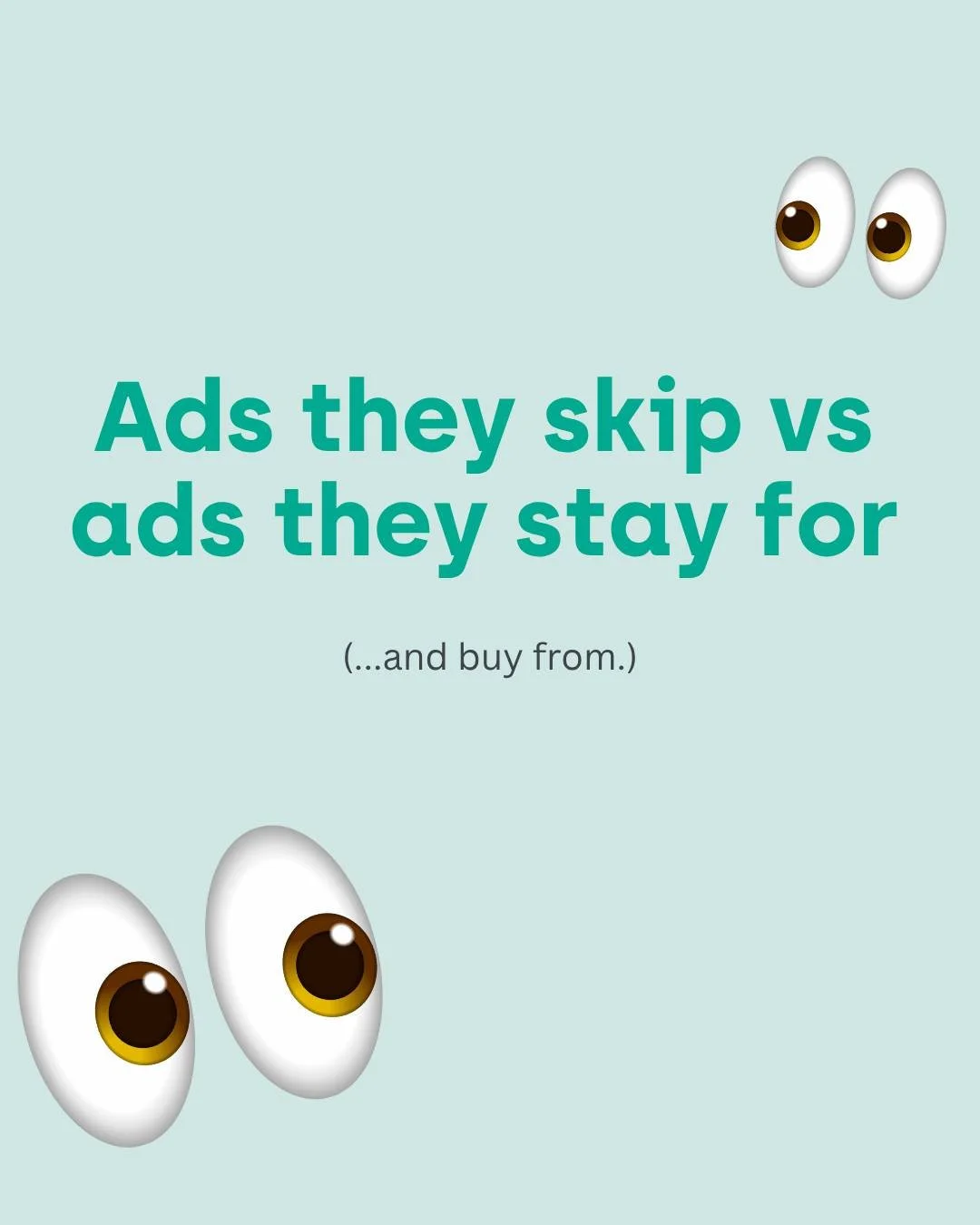 People think ads don&rsquo;t work because:

❌ &ldquo;My audience must be wrong&rdquo;
❌ &ldquo;Meta hates me&rdquo;
❌ &ldquo;It&rsquo;s the algorithm&rdquo;

But most of the time?
It&rsquo;s the visual. Your audience never even stops long enough to r