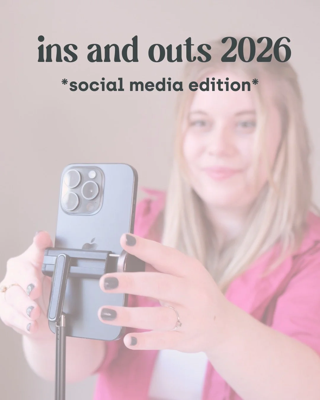 My ins and outs for social media in 2026 😌

Let me know if you'd like me to go into more detail on some of these!