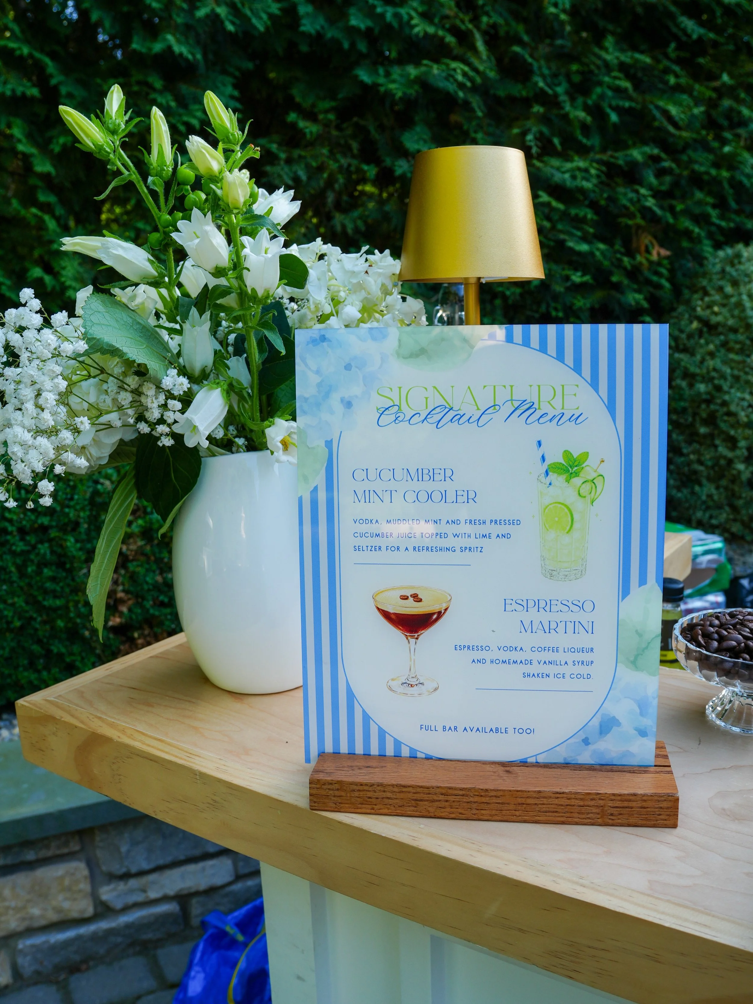 signature menu vs cocktails crafted 🥒☕️🍋&zwj;🟩

Congratulations to Allie on your graduation, wishing you the best heading into med school 🩺🦋🤍