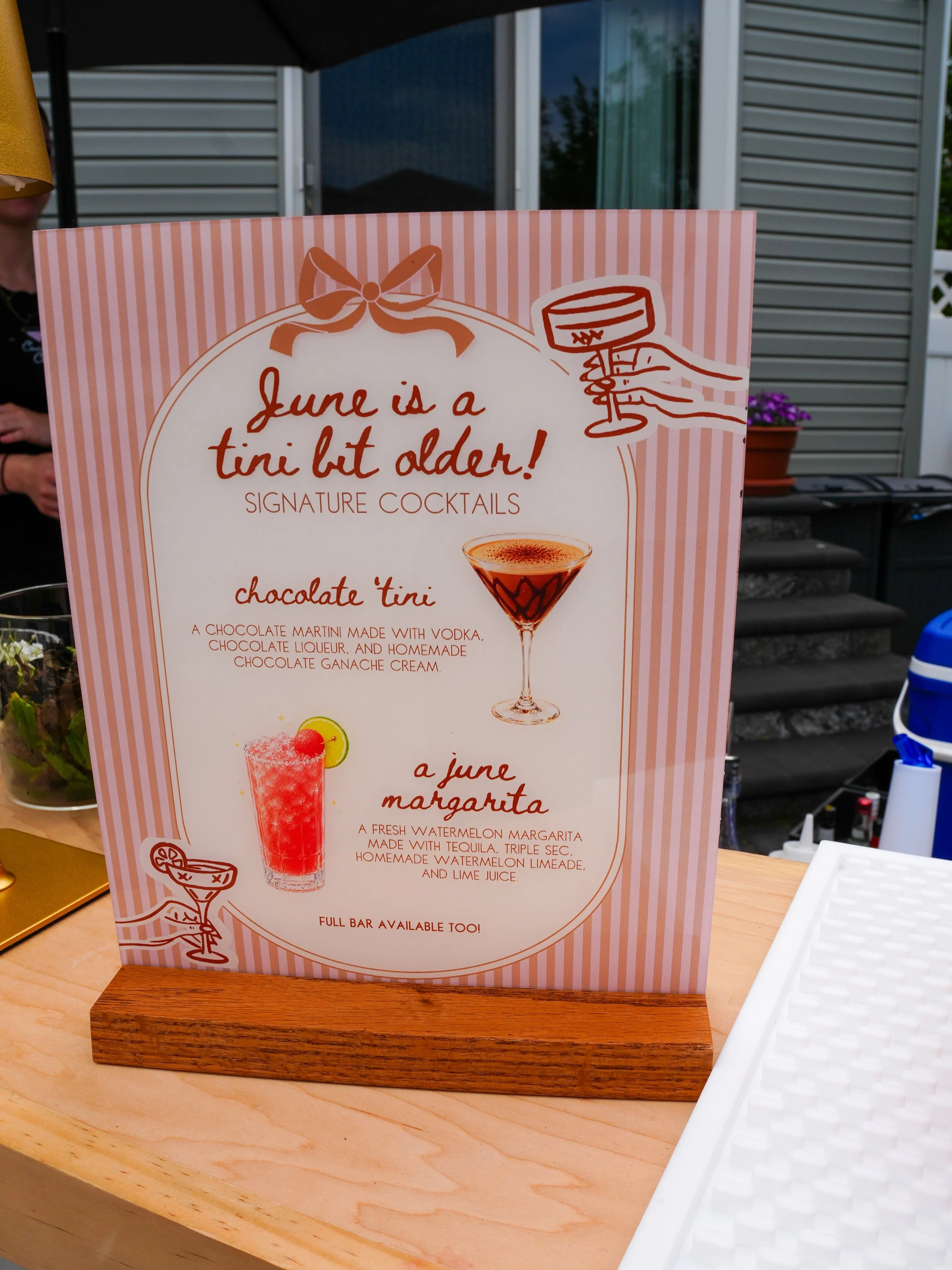 The menu vs the cocktails 🍉🍋&zwj;🟩🍫

Happy 60th birthday June! 🍸

Mobile bartenders | New Jersey bartender | mobile bar | nj mobile bar