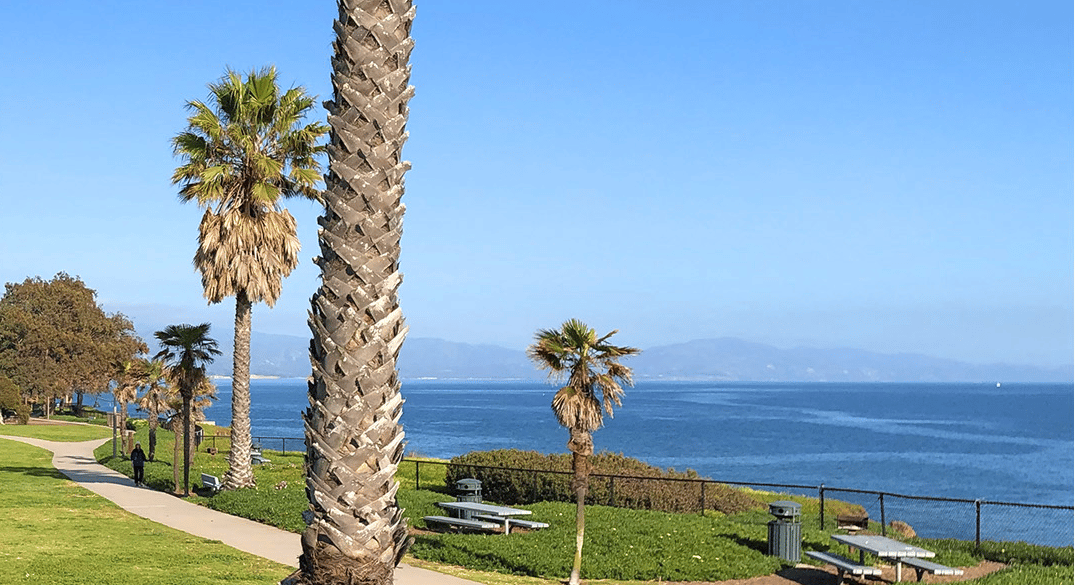 A view of Shoreline Park in Santa Barbara, CA.