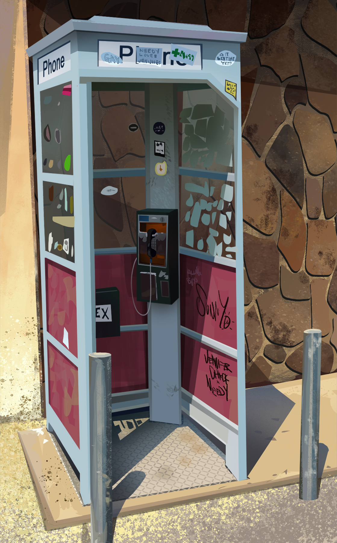 stylized realism wk1 hw- phone booth.png