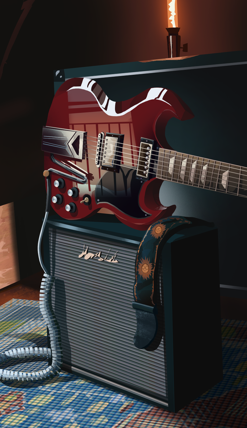 stylized realism wk1 hw - guitar.png