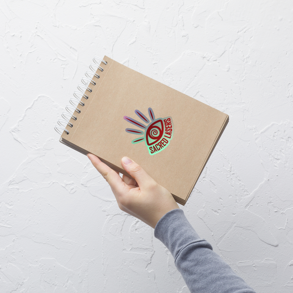 Sacred Lasers - Red Holographic Sticker