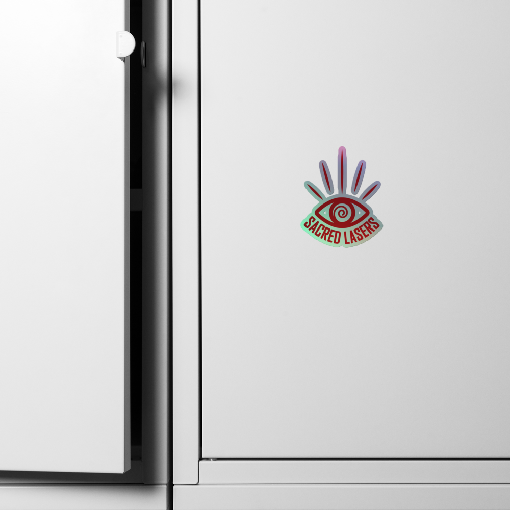 Sacred Lasers - Red Holographic Sticker