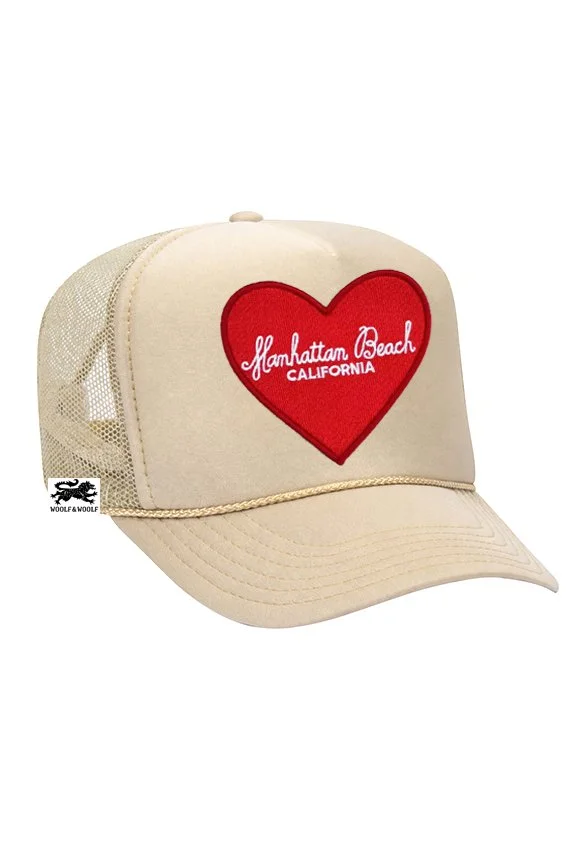 Heart Manhattan Beach Trucker Hat