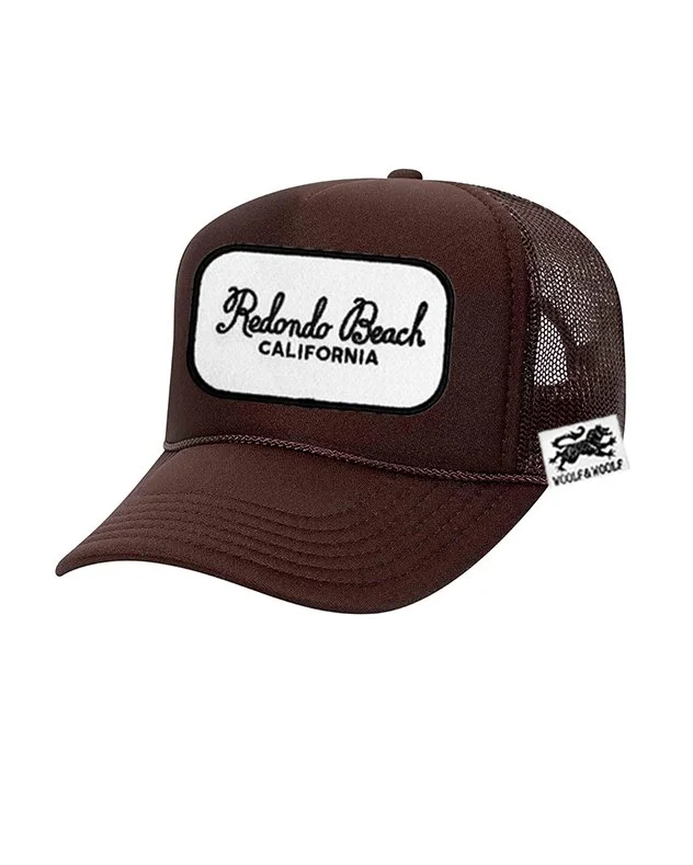 WOOLF_AND_WOOLF_TRUCKER_HAT_BROWN_REDONDO_BEACH.jpg