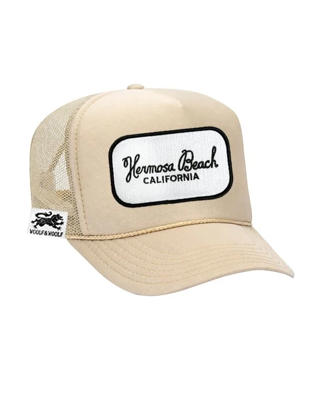 Hermosa Beach Trucker Hat Cream