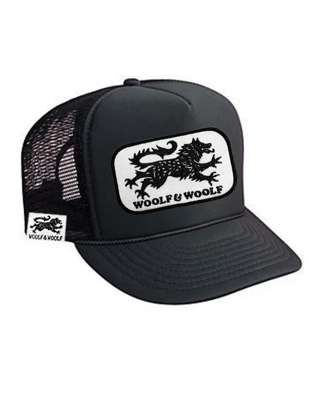 Wolf Trucker Hat Black