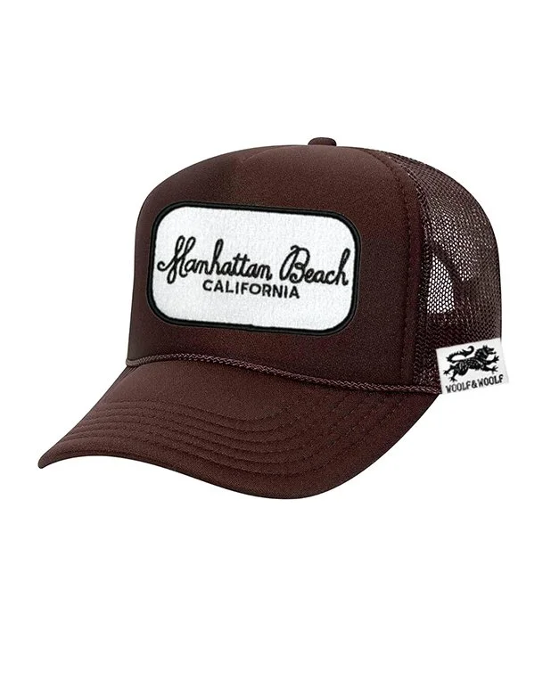 WOOLF_AND_WOOLF_TRUCKER_HAT_BROWN_MANHATTAN_BEACH.jpg
