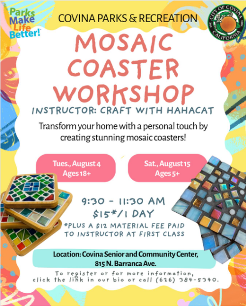 Mosaic Coaster Workshop