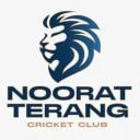 Noorat Terang Cricket Club logo with a lion's head and sun rays, with the text 'NOORAT TERANG CRICKET CLUB'