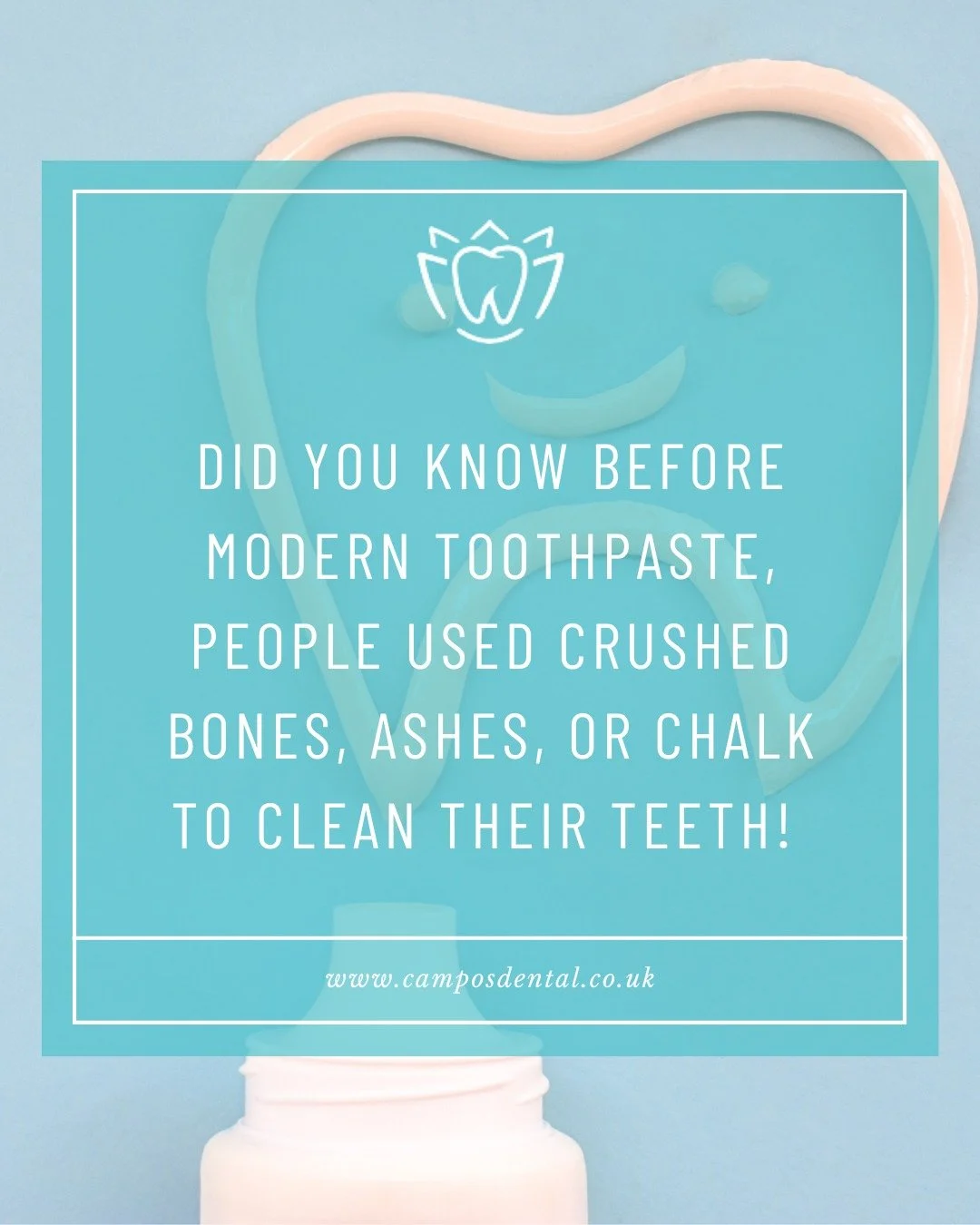 It wasn&rsquo;t until 1873, when dentists pushed for better oral hygiene, that the first commercially made toothpaste appeared - sold in jars! Thankfully today, keeping your smile healthy is easier and more effective than ever!

#DentalHistory #OralC
