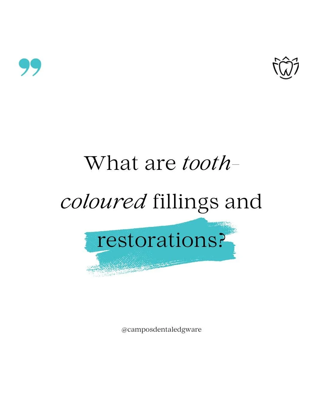 🦷 Tooth-coloured fillings are used to repair cavities and restore teeth without impacting the appearance of your smile. We use high-quality materials that blend seamlessly with your natural teeth.

📲 Ready to restore your smile with natural-looking