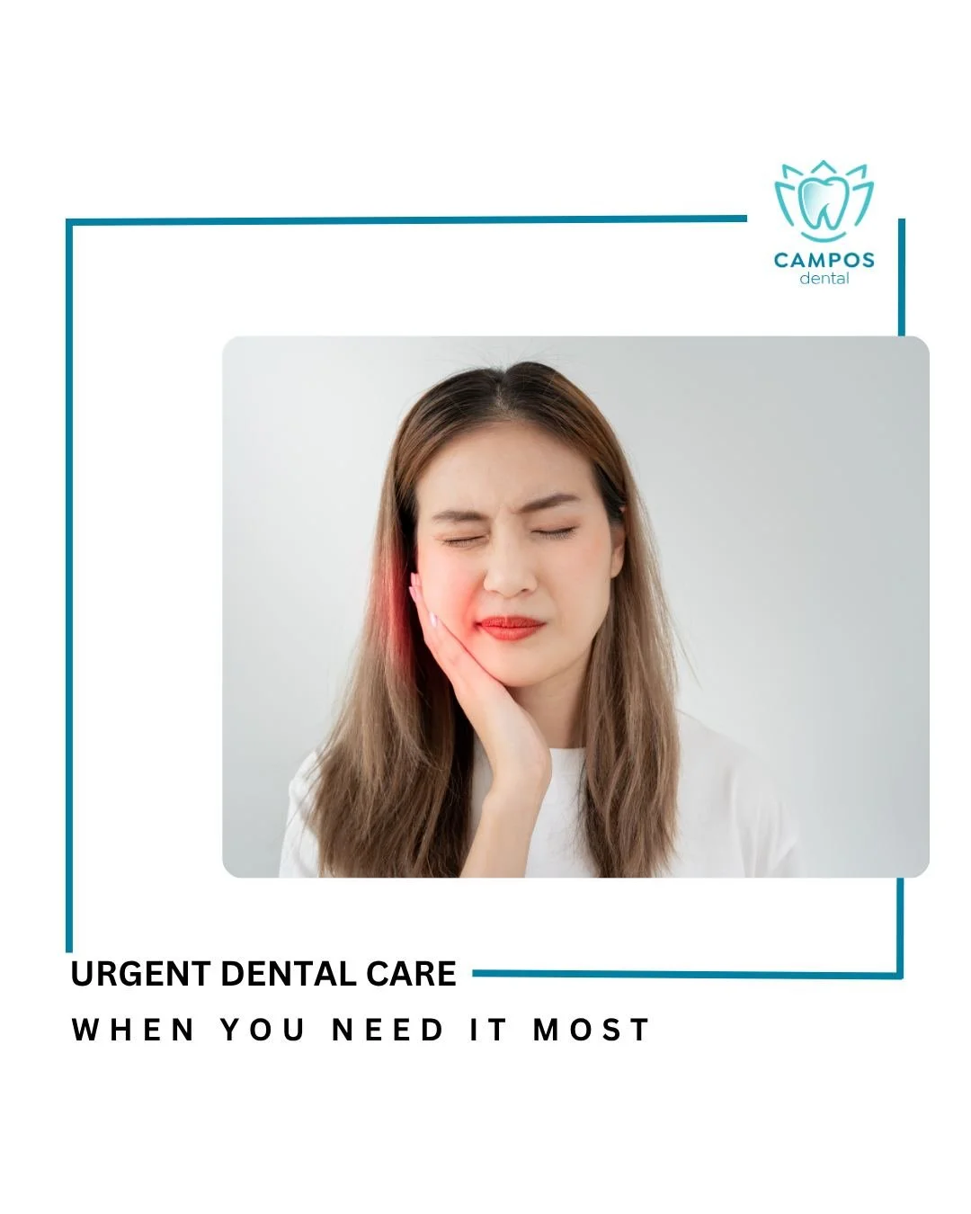 Experiencing a dental emergency? Whether it's a severe toothache, broken tooth, or lost filling, Campos Dental in Edgware is here to help.
Why Choose Us:
• Same-day emergency appointments available
• Experienced team led by Dr. Jacqueline