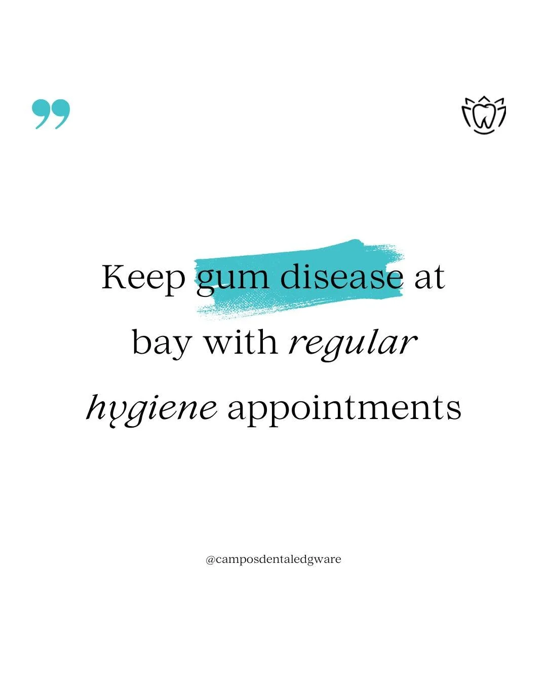 At Campos Dental, our hygiene appointments do more than clean your teeth — they help prevent gum disease before it starts.
✅ Remove plaque and tartar from hard-to-reach areas
✅ Check gums for early signs of disease
✅ Give personalised advice t