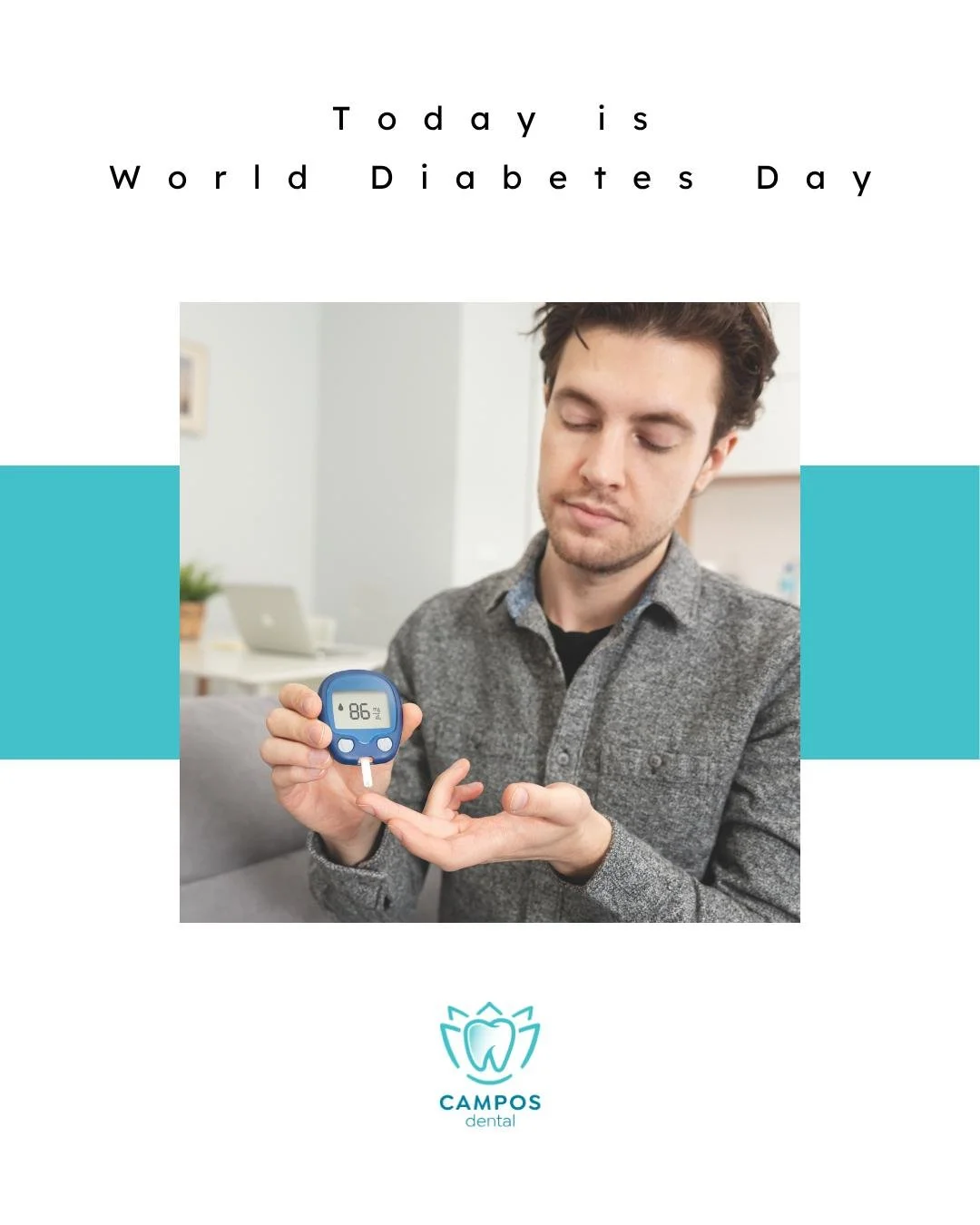 Did you know that diabetes can significantly impact your oral health? People with diabetes are more prone to gum disease, infections, dry mouth, and slower healing, which can affect your overall wellbeing.

At Campos Dental, we understand the unique 