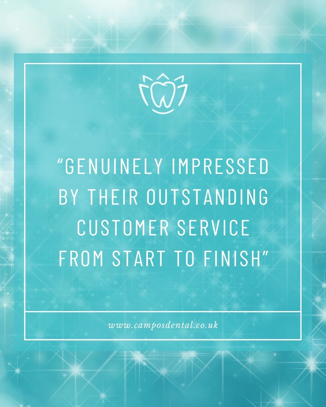 "I have been a patient at Campos Dental for a year and have been genuinely impressed by their outstanding customer service from start to finish.

The staff are all so warm, welcoming and incredibly organised and take the time to explain every st