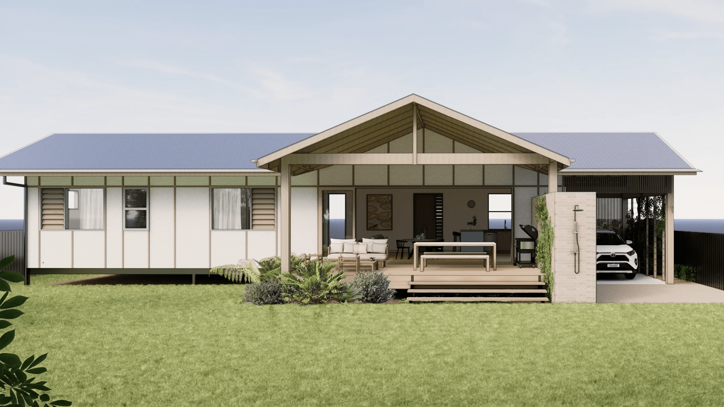 Riverside, Rear Elevation