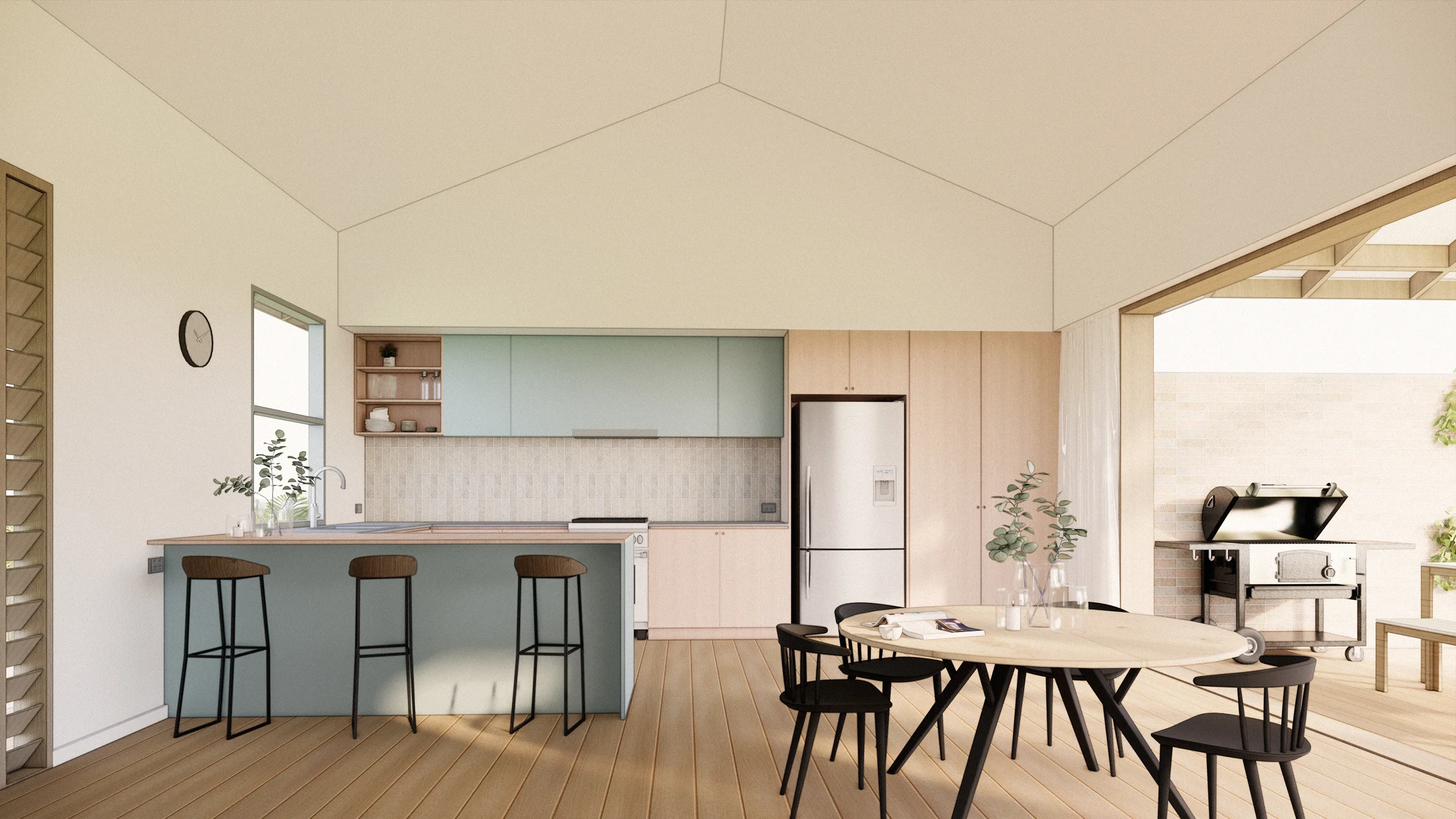 Riverside, Interior, Kitchen