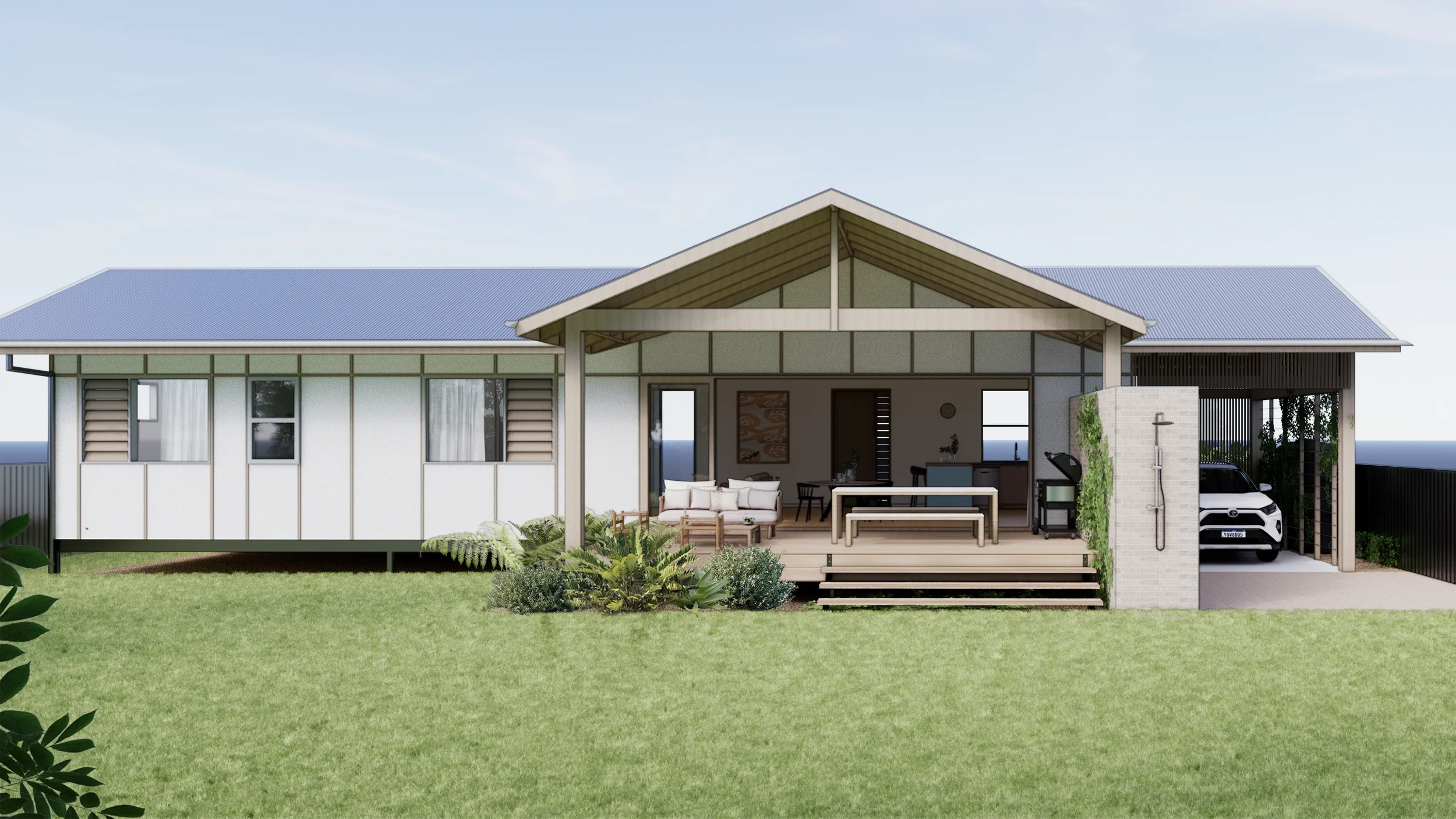 Riverside, Rear Elevation