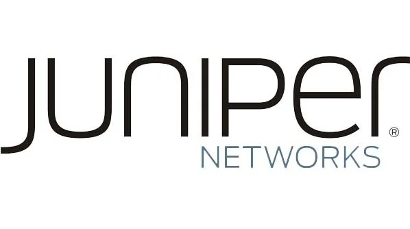 Juniper Networks logo with the word 'juniper' in large black lowercase letters and 'NETWORKS' in smaller light blue uppercase letters beneath it.