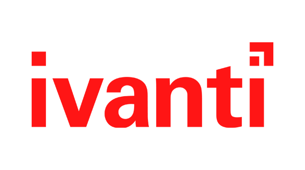 The word 'ivanti' written in bold red lowercase letters with a black background.