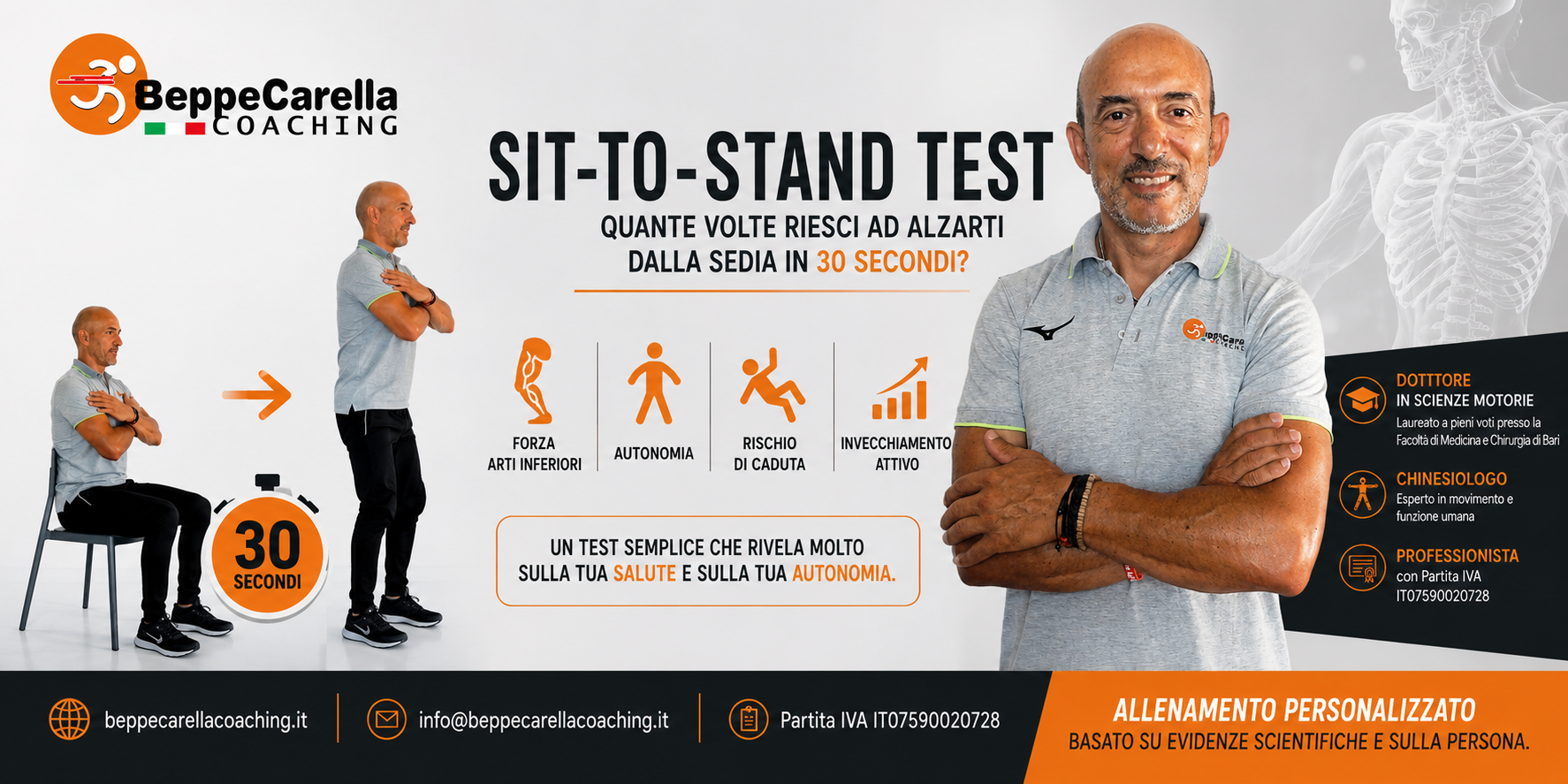 Sit-to-Stand Test: scopri come stai invecchiando
