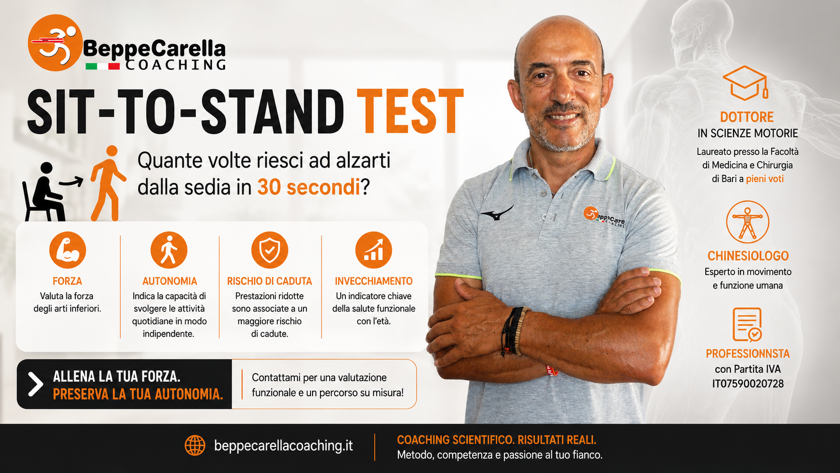 Sit-to-Stand Test: scopri come stai invecchiando