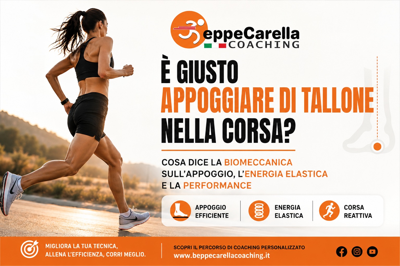 Correre di tallone è davvero sbagliato? Biomeccanica, appoggio e rendimento nella corsa