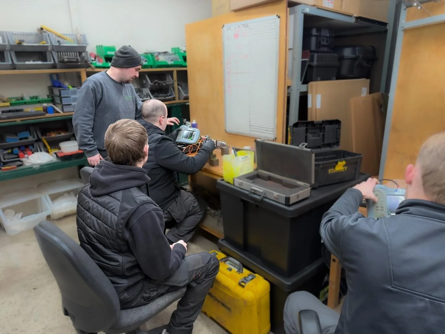 A good bit of in-house training this week, with Nicky Buchanan leading a UT workshop for the team. 

Sessions like this are a chance to step back from site work, go over best practice, and make sure we&rsquo;re all aligned on technique, calibration, 