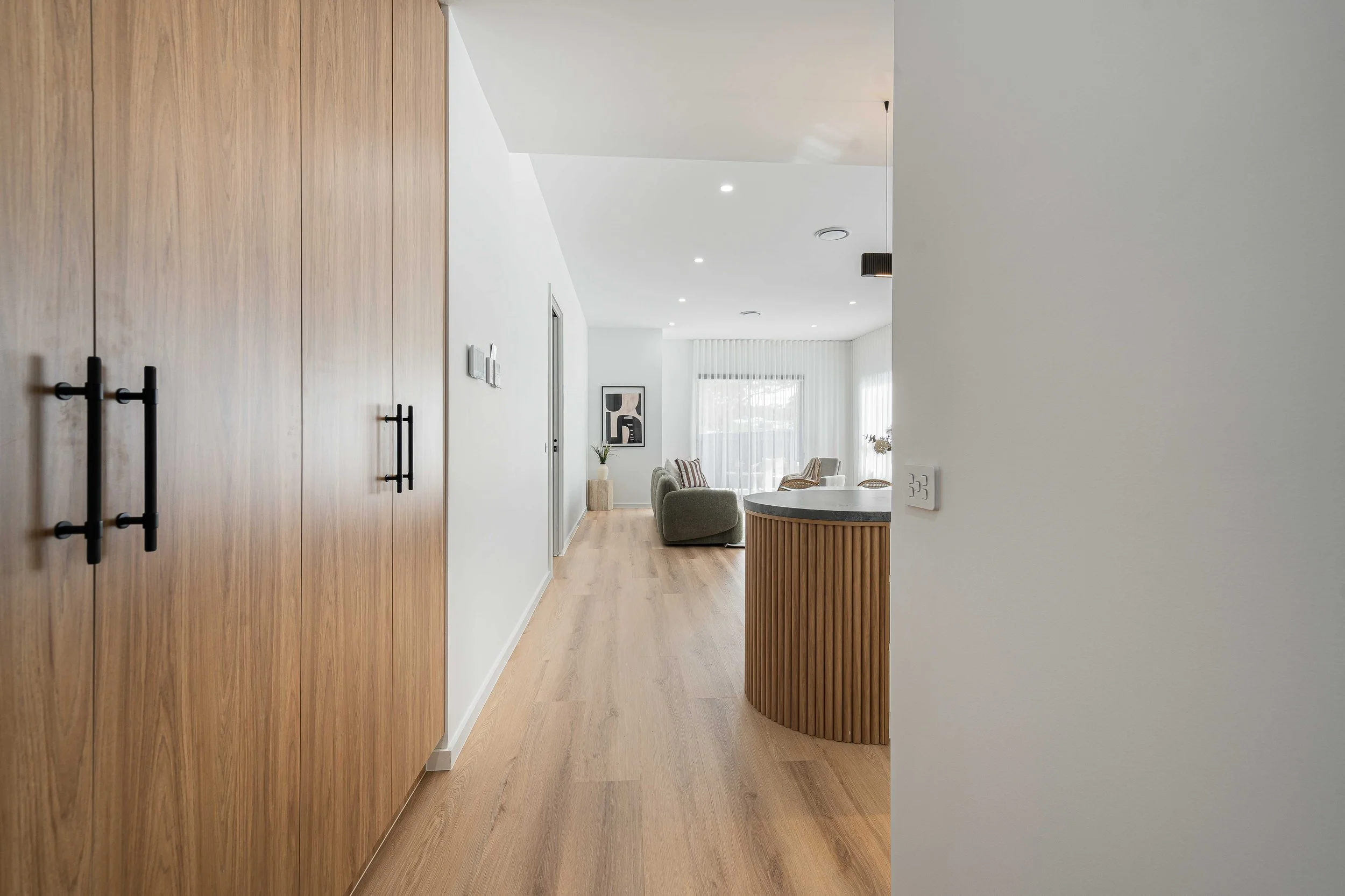 Beautiful inclusion design in the sitting area, construction in Canberra, Jacka 17, New Home Build