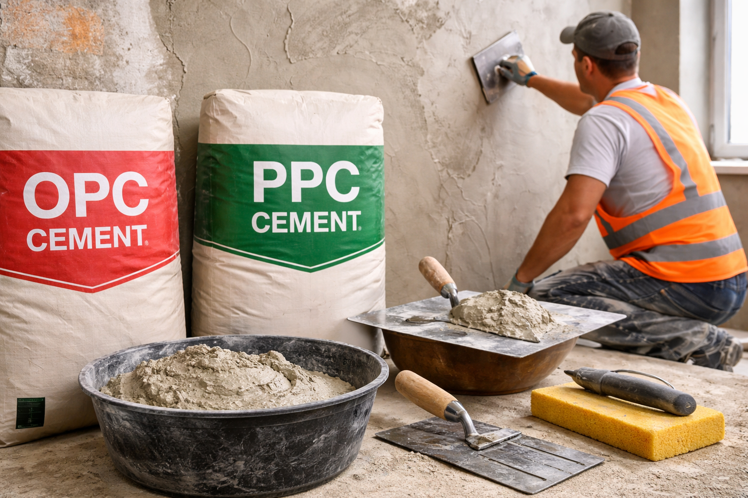 Is OPC or PPC Better for Plaster?