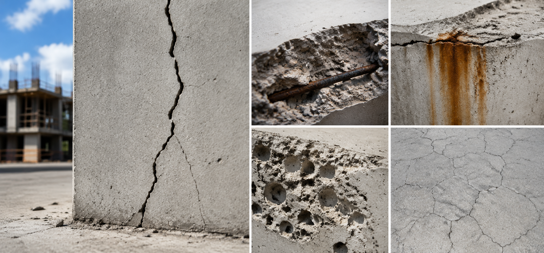 What Are the Five Structural Problems of Concrete?