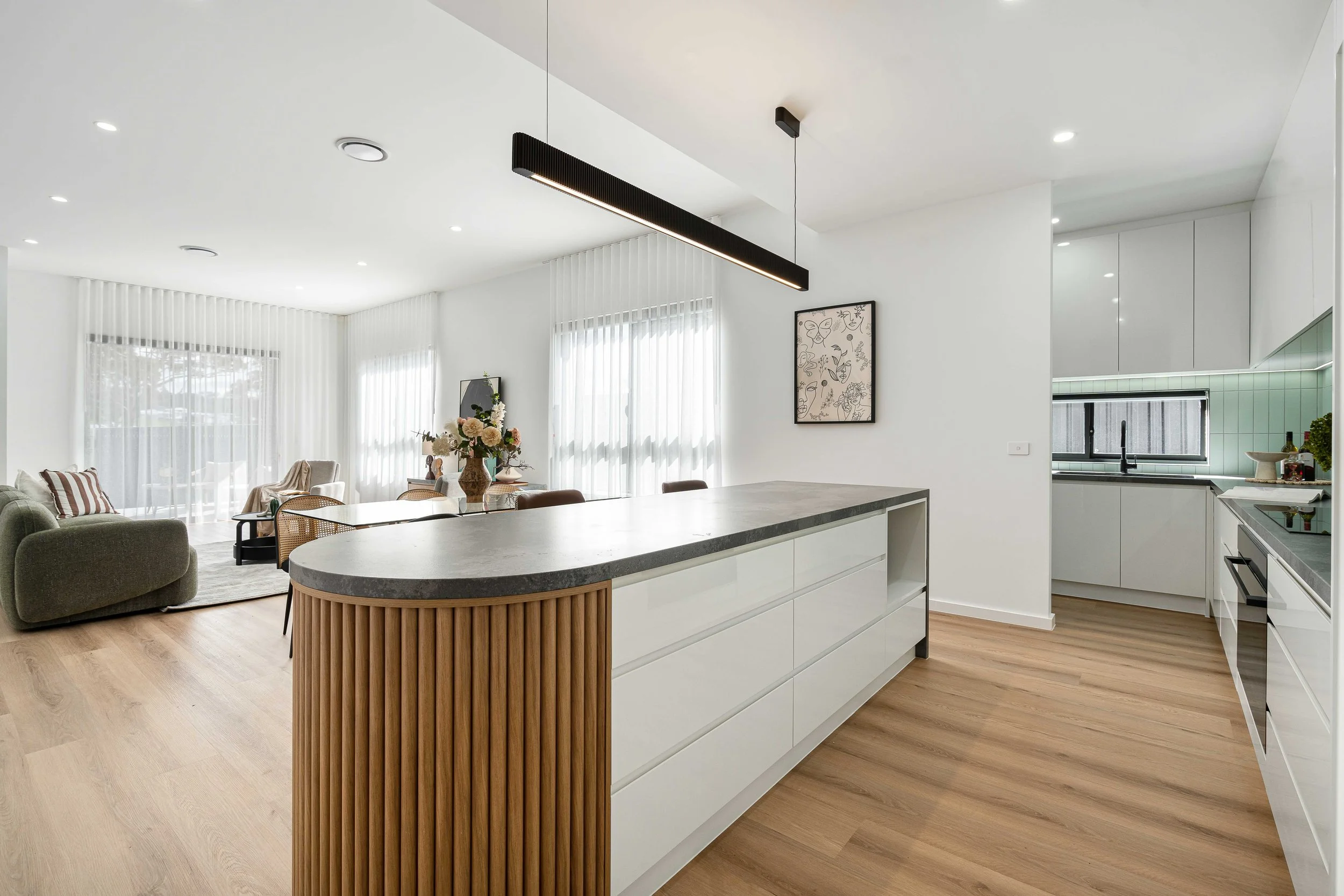 Beautiful kitchen inclusion design in the sitting area, construction in Canberra, Jacka 17, New Home Build