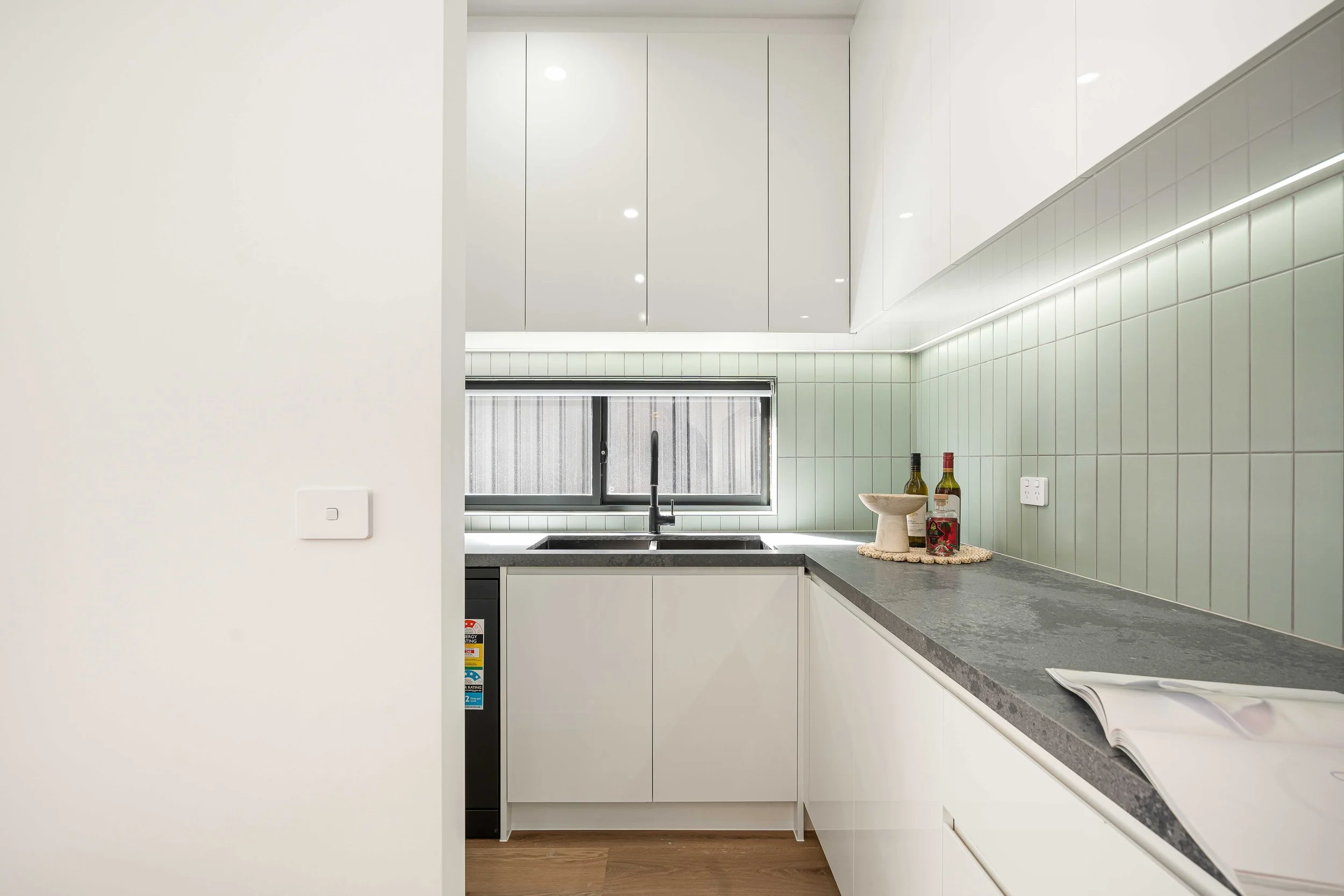 Beautiful kitchen inclusion design in the sitting area, construction in Canberra, Jacka 17, New Home Build