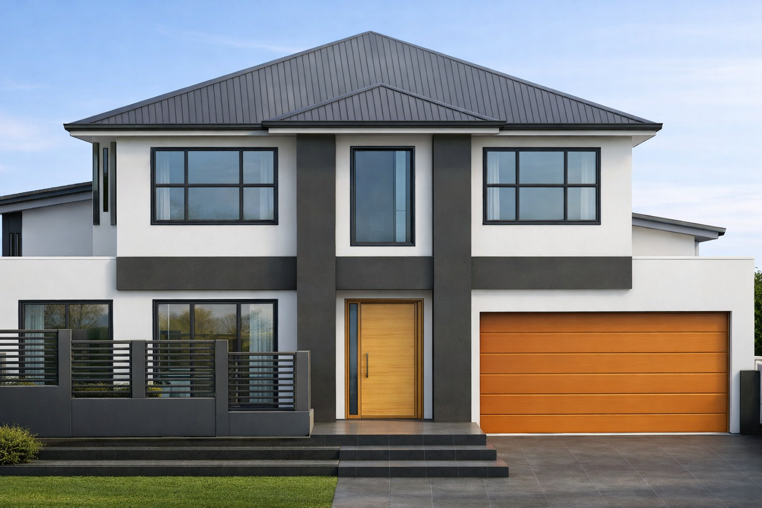 Whitlam, Double Storey house render