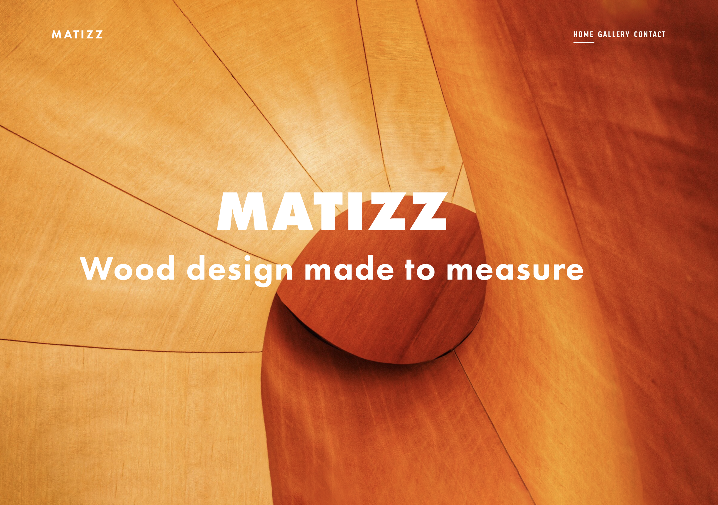 EEN OVERZICHTELIJKE EN GEBRUIKSVRIENDELIJKE WEBSITE VOOR WWW.MATIZZ.NL MET EEN WARME, OP MAAT GEMAAKTE UITSTRALING.
