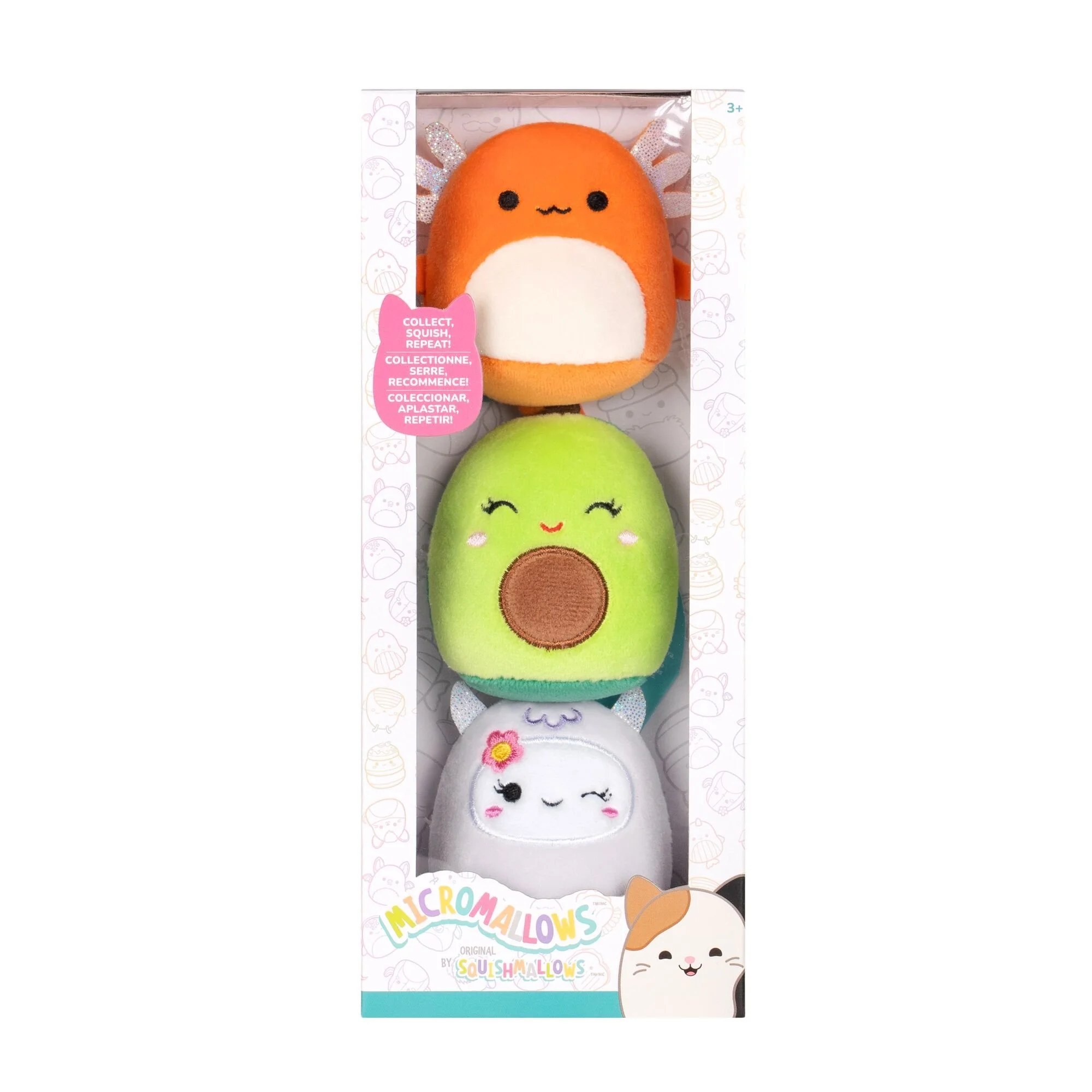 Squishmallows Micromallows 2.5" Plush 3-Pack - Mireya, Nico & Riah
