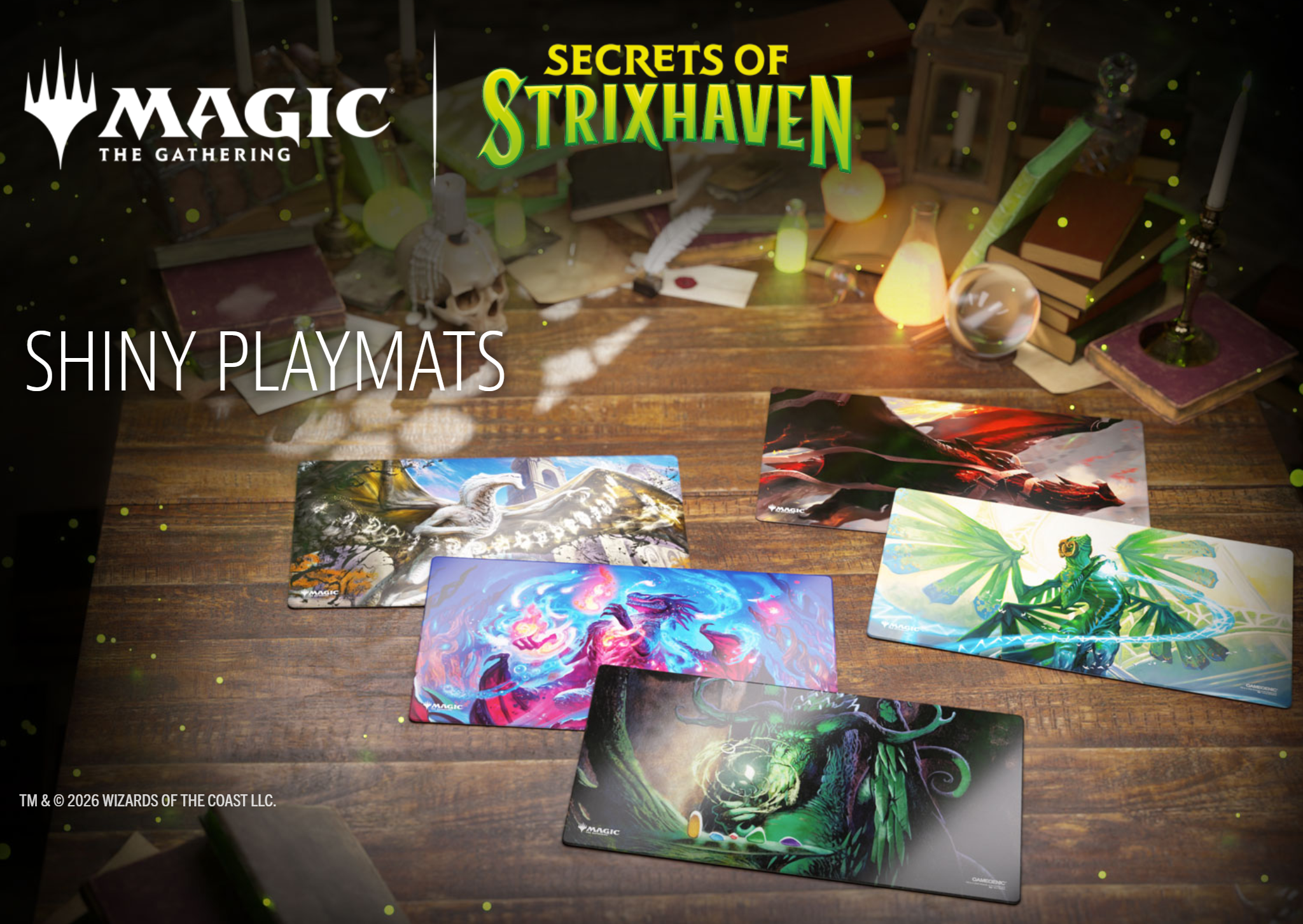 Gamegenic Magic the Gathering Secrets of Strixhaven Shiny Playmat Assortment.png