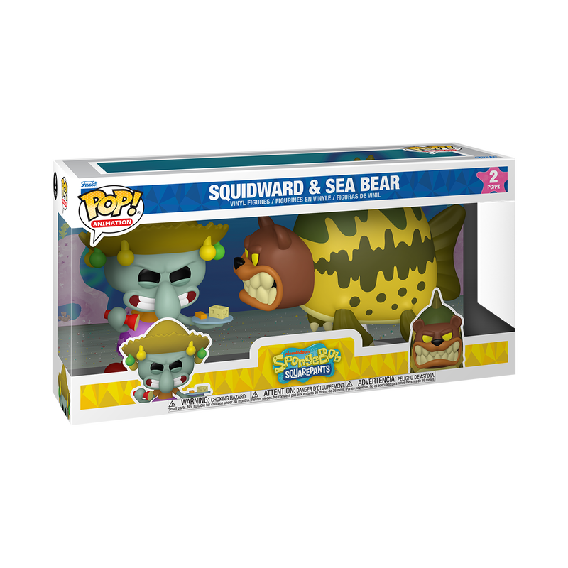 Pop! Animation - SpongeBob SquarePants - Squidward & Sea Bear 2-Pack