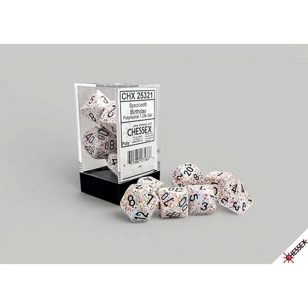 Chessex Speckled Polyhedral 7 Dice Set - Birthday