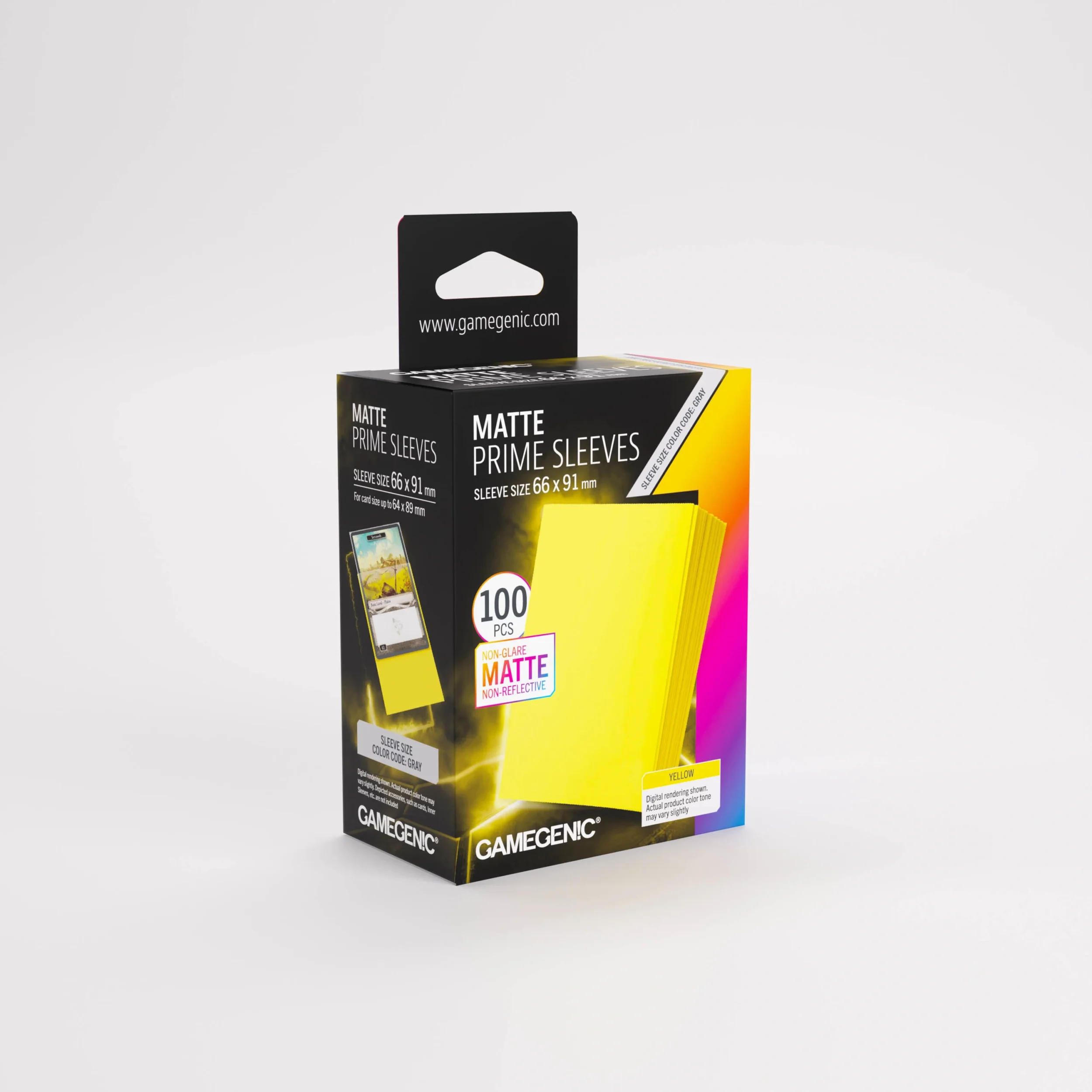 Gamegenic Matte Prime Sleeves Yellow.webp