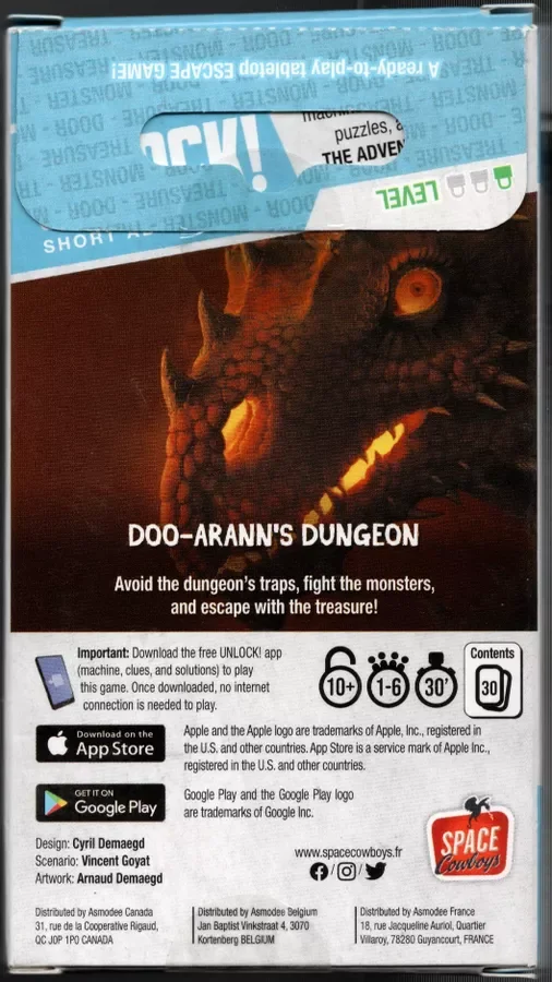 Unlock! Short Adventures 4 Doo Arran's Dungeon Reverse.webp