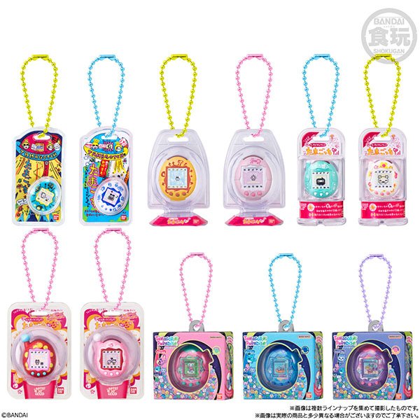 Bandai Shokugan Tamagotchi Mini Keychain Wave 3 Display.jpg