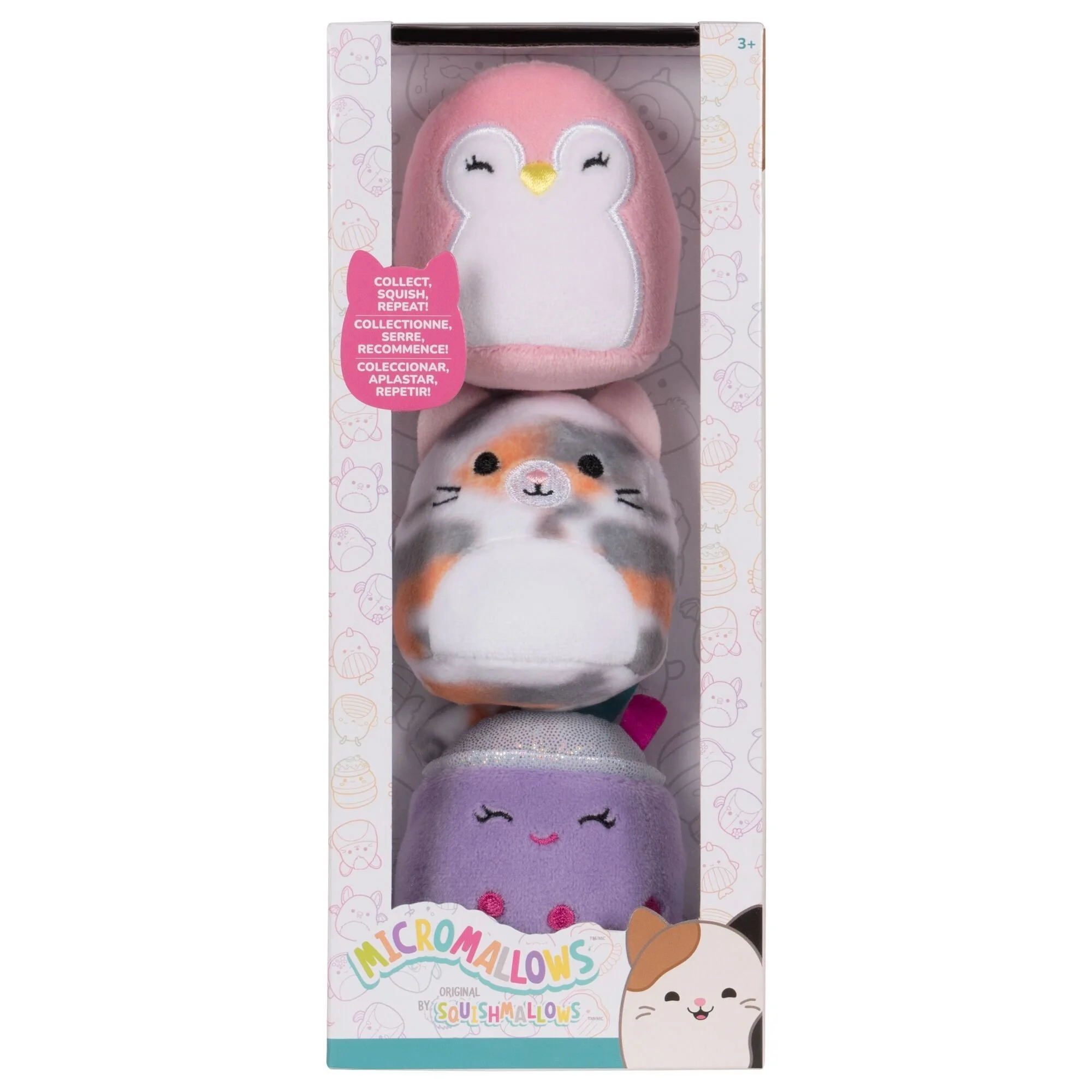 Squishmallows Micromallows 2.5" Plush 3-Pack - Niamh, Piper & Tahoe