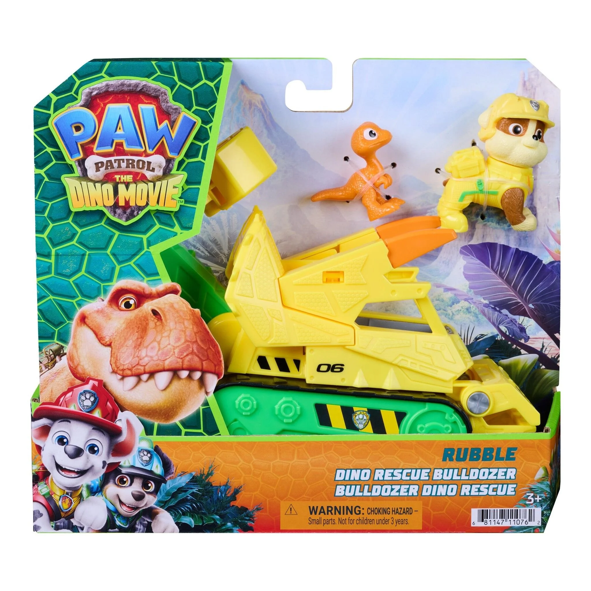Paw Patrol The Dino Movie Dino Rescue Bulldozer Rubble